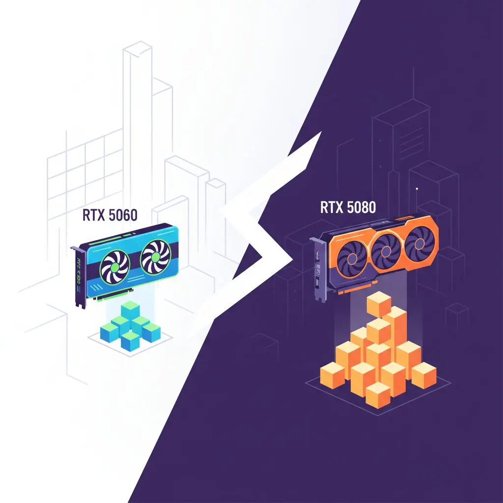 Ilustrasi: 15 Perbedaan Mencolok NVIDIA GeForce RTX 5060 dan RTX 5080
