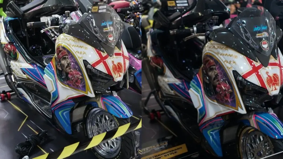 XMAX Airbrush Sultan Hasanuddin Raih Juara Super MAXI CustoMAXI 2026 Makassar.