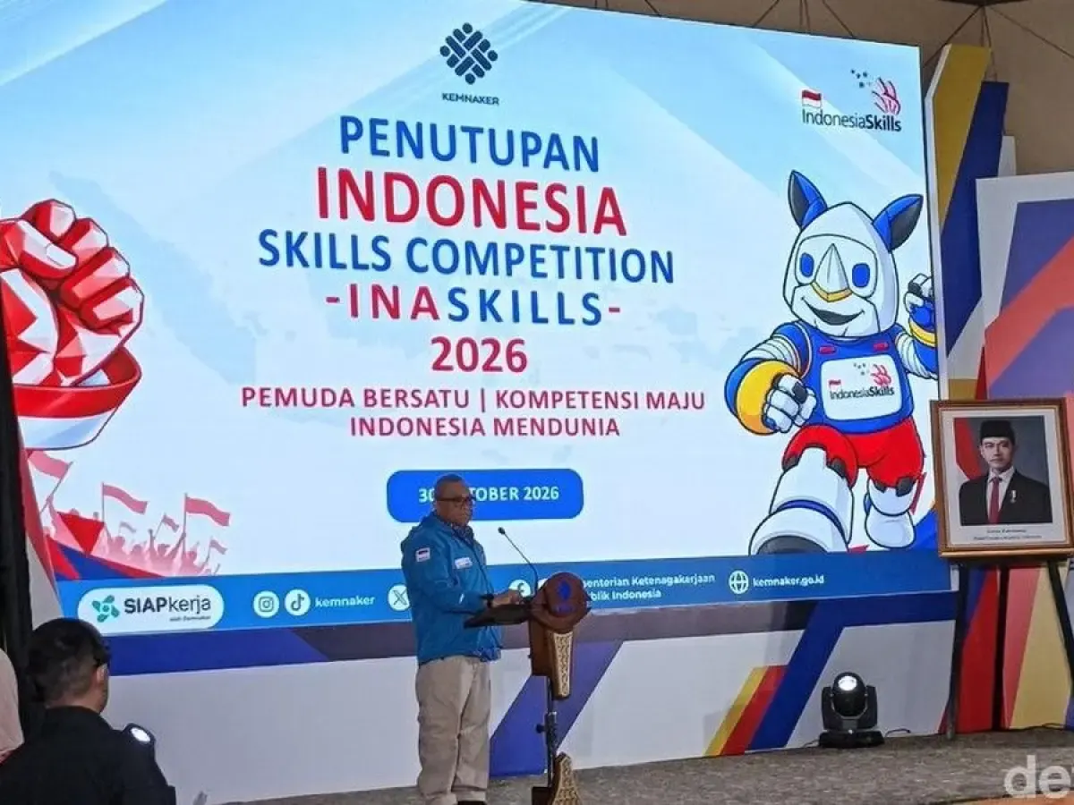 Penutupan InaSkills 2026 ditandai dengan pengumuman para pemenang dari setiap bidang kompetisi dan kategori eksibisi.