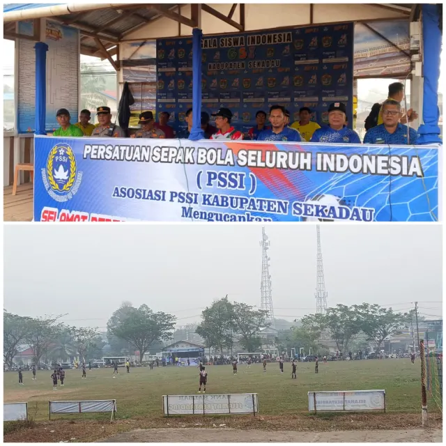 69 Tim Ramaikan Turnamen Sepak Bola HUT ke-23 Pemkab Sekadau, Kabut Asap Jadi Perhatian
